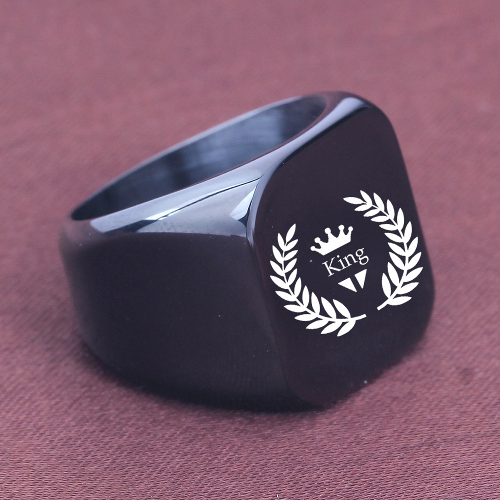17g Weight Rings Classification 5, 6, 7 Ring Size 1 Piece Quantity Party, Street Occasion Titanium Steel Material Solid Color Pattern All Seasons Season Men's Gender Plating Design Hip-Hop, Simple Style Style Hip-Hop Simple Style Solid Color Titanium Steel Plating Men's Rings Men Band Rings 14