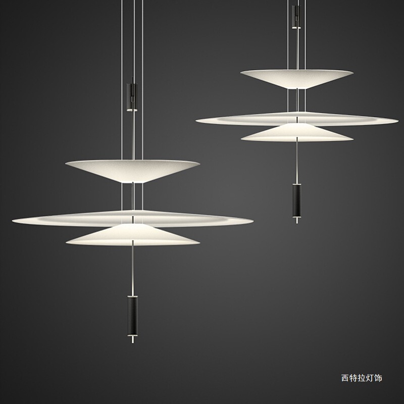 Restaurant Multi-Layer Combination Chandelier Nordic Modern Simple Creative Personality Italian Designer Danish Flying Saucer Lamp
