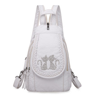 Universal backpack, chest bag, polyurethane fashionable one-shoulder bag, Korean style
