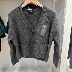 U家女装舒芙蕾针织短开衫单拍纯色外套空调衫通勤秋季款478339