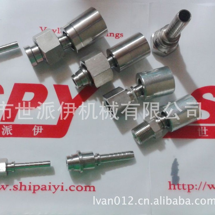 不锈钢扣压软管接头、扣压三件套、扣压芯子、扣压螺母、扣压套筒