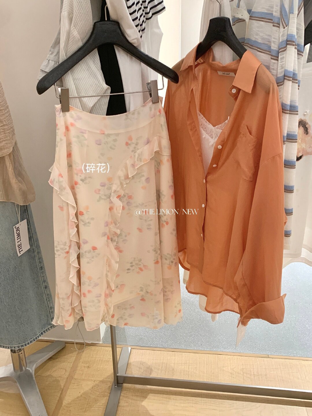 Áo sơ mi nữ tay dài chất liệu tencel phong cách lười biếng ấm áp — Vàng nhạt, xanh lam, Xanh lá cây nhạtcolor, màu hồng chi tiết 67
