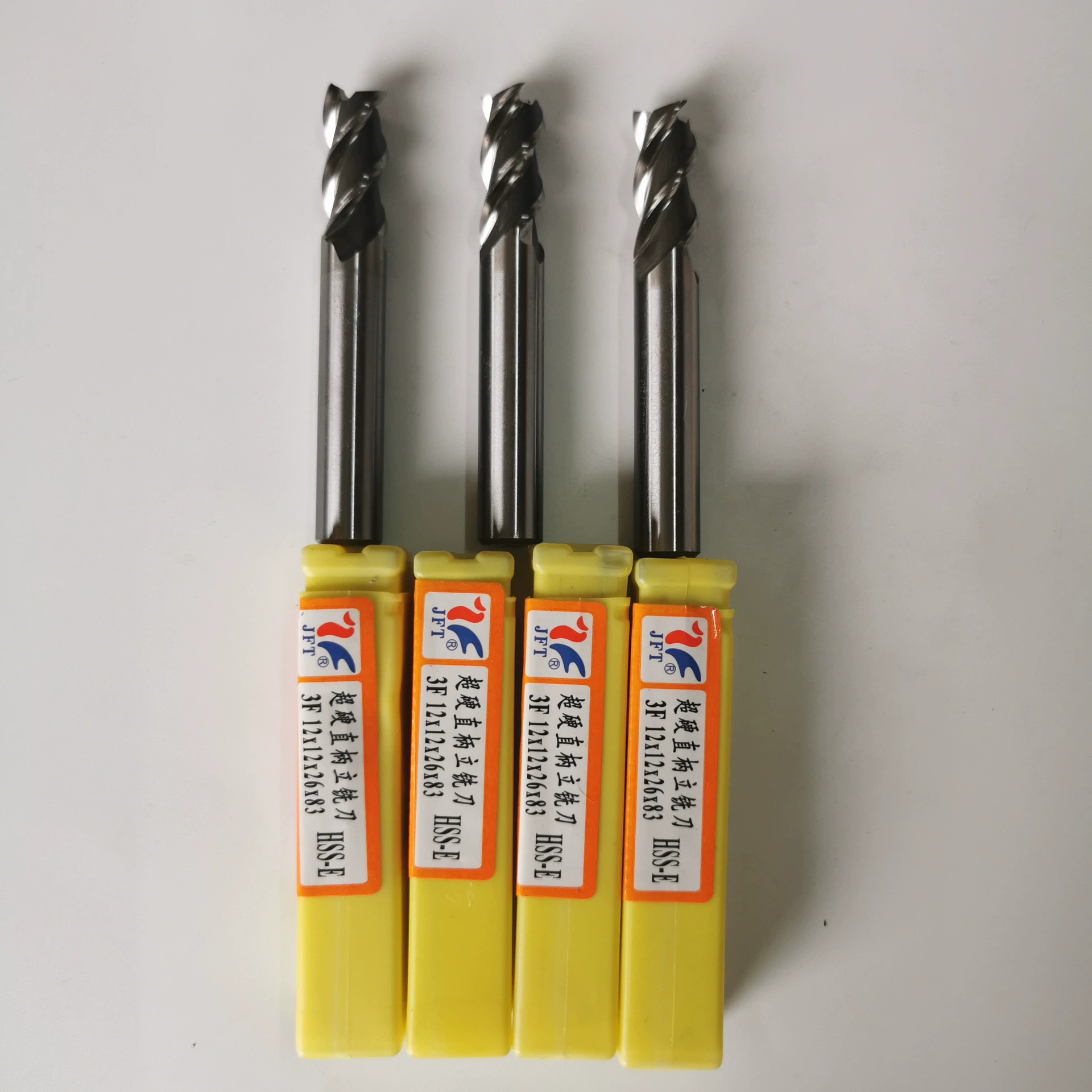 Guiyang Jinfeng straight shank ultra-hard 3-flute end mill 2-25 national standard white steel milling cutter end mill factory wholesale