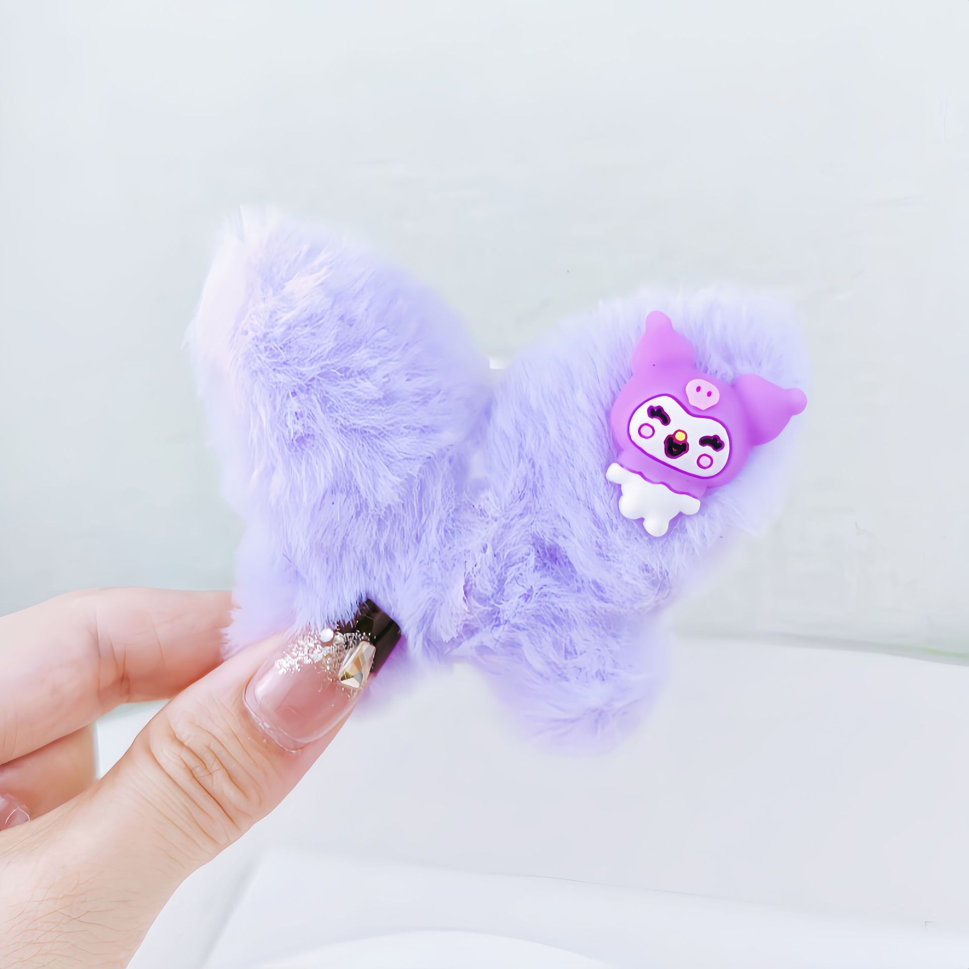 Otoño y invierno para niños peluche clips Baby lindo Sanliou clips de cabello de la cabeza de la niña pequeña clips de cabello