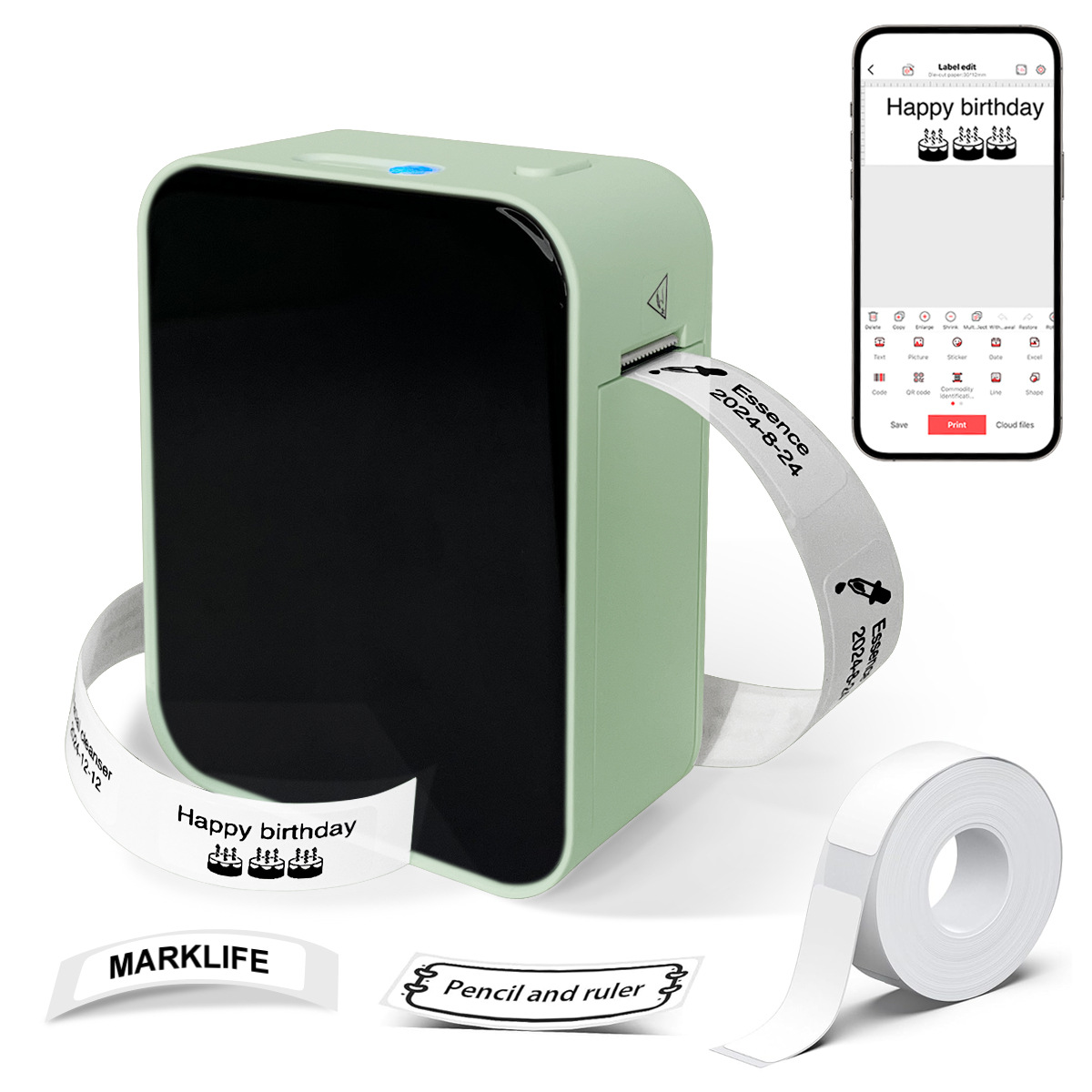 Mini Thermal Label Printer mini thermal label machine portable home label printer 3