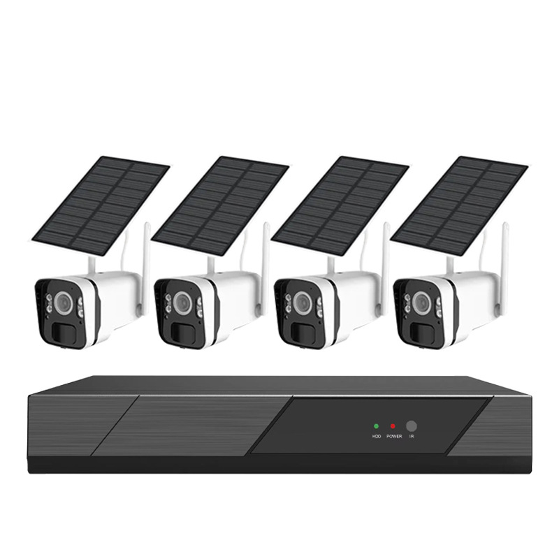 Cámara solar inalámbrica de baja potencia con 4 millones de cámaras de voz bidireccionales a prueba de agua para uso remoto