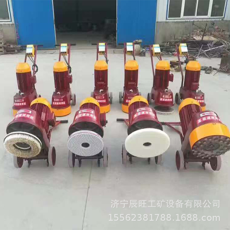 金刚石水磨石机地坪路面打磨机 350型手扶粗磨细磨水磨石机