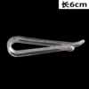 6cm transparent long clip