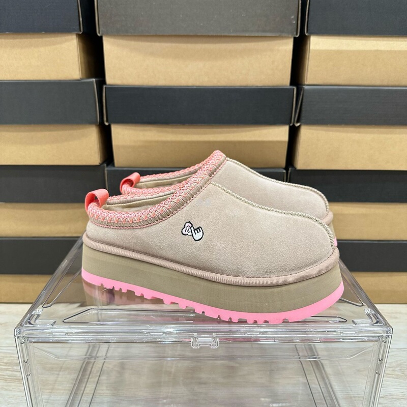 Sangpo's New Tazz Heart-Shaped Ethnic Style Snow Boots, Thick-Soled Height-Increasing Slip-On Wool Ethnic Style Slippers
