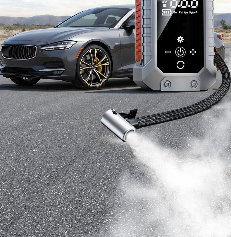 Car Air Pump Portable Car Electric Wireless Tire Pressure Measuring Air Pump Car Tire Air Pump