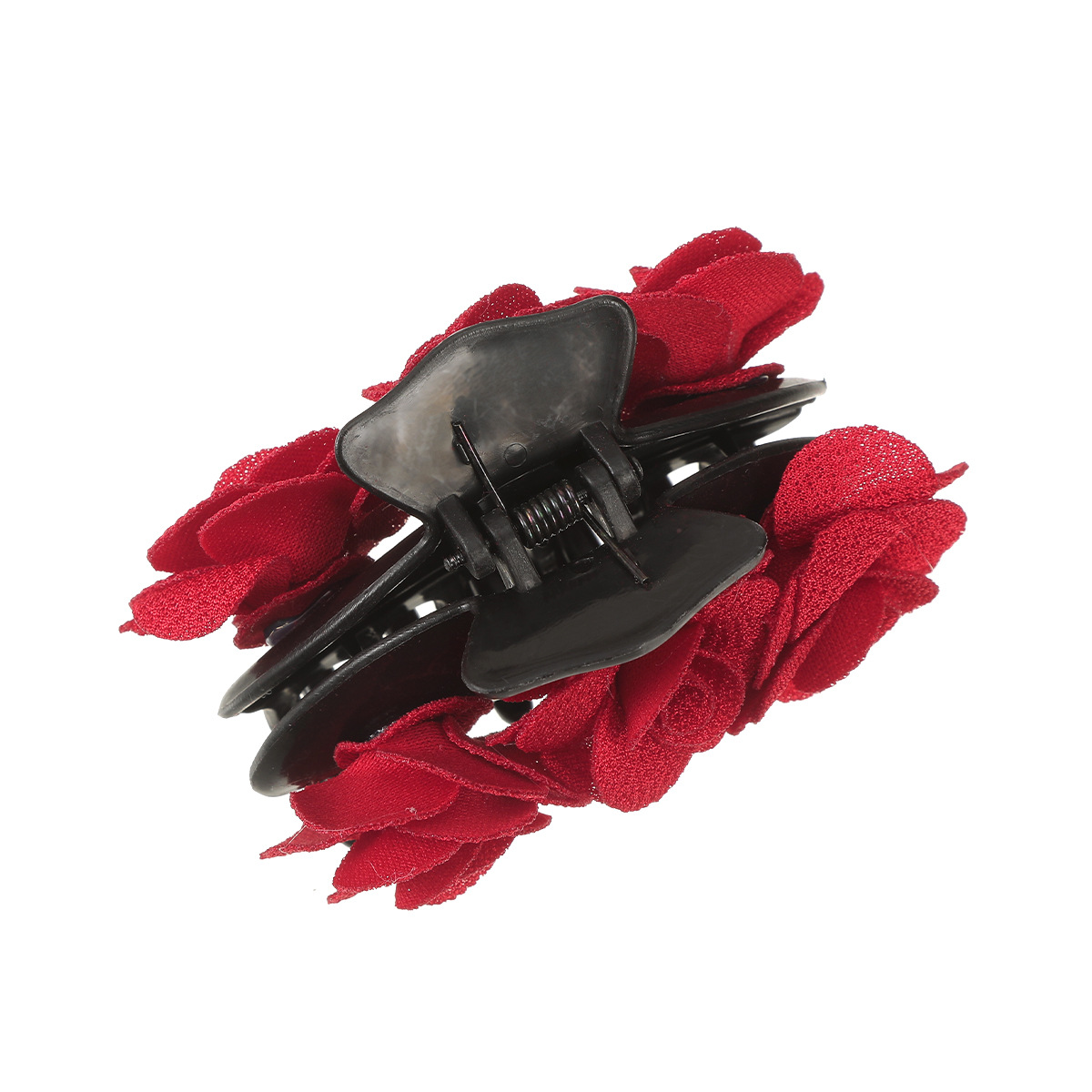 50g Weight Hair Claws Hair Accessories Type 1 Piece Quantity Tea Party, Shopping Occasion Cloth Material Rose Pattern All Seasons Season Women's Gender Elegant Style Elegant Women's Rose Cloth Hair Claws 4