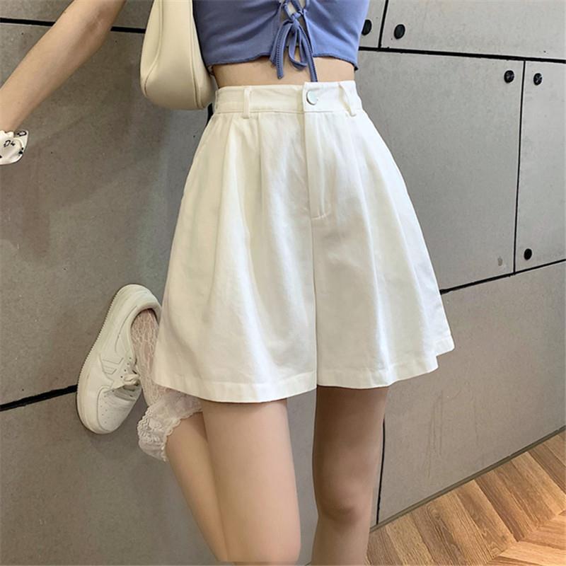 Plus-Size Women's Shorts, Thin Style, Summer 2025, High-Waisted, Loose Fit, Slimming A-Line Wide-Leg Casual Shorts for Petite Women