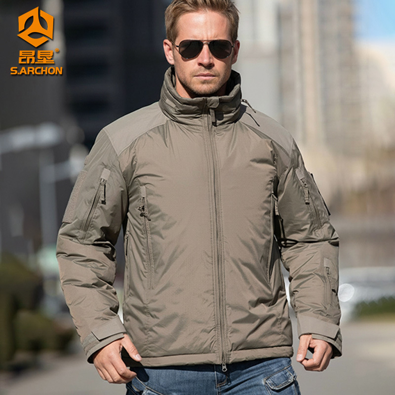 Angken Hig4.0 Outdoor Winter Tactical Cotton Jacket Men's Warm Windproof Jacket Camouflage Cold-Proof Cotton Jacket