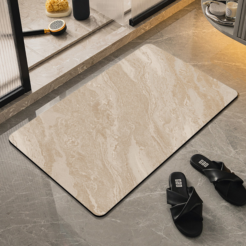 Modern Simple Floor Mat Diatom Mud Bathroom Non-Slip Water-Absorbent Quick-Drying Bathroom Door Mat Toilet Entrance Door Mat