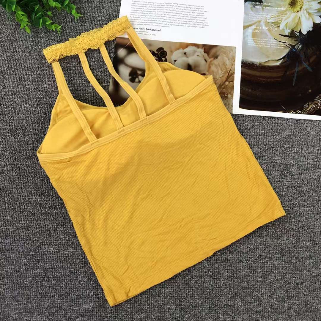 Nueva inconsútil alto elástico belleza de alta calidad las mujeres chaleco inalámbrico yoga sujetador ropa interior deportiva al por mayor