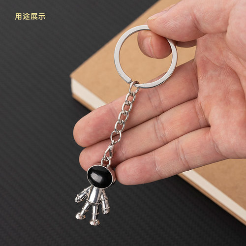 Cross-border environmentally friendly key chain 32mm flat nickel-free white K key chain hanging lobster clasp key ring ring manufacturer wholesale