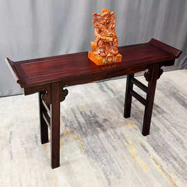 红木供桌印尼黑酸枝神台条案供桌阔叶黄檀翘头案中堂条几玄关桌