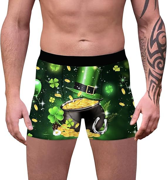 2025 Europa y América nueva moda casual trébol de cuatro hojas pantalones cortos de cuatro esquinas para hombre MP01