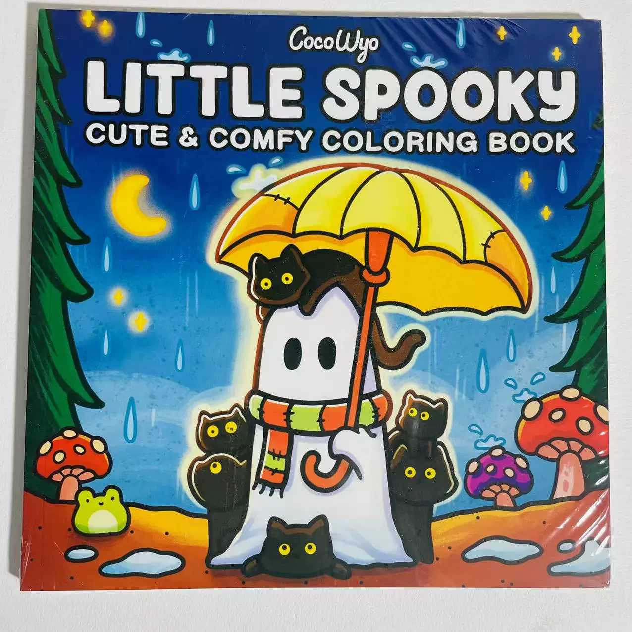 Раскраска книга Страшилка-котик — 54 страницы, 21.5×21.5 см, подростки и дети