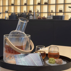茶屋茶室アイスティー温茶道具蓋碗壺高温高ホウ素シリコン冷壺コップ茶盤部品セット