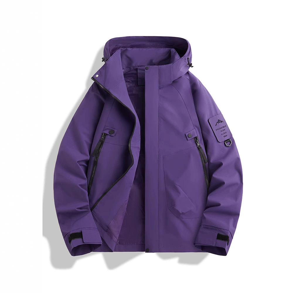 Ветровлагозащитная oversize куртка с капюшоном, американский стиль, износостойкая, регулируемые манжеты