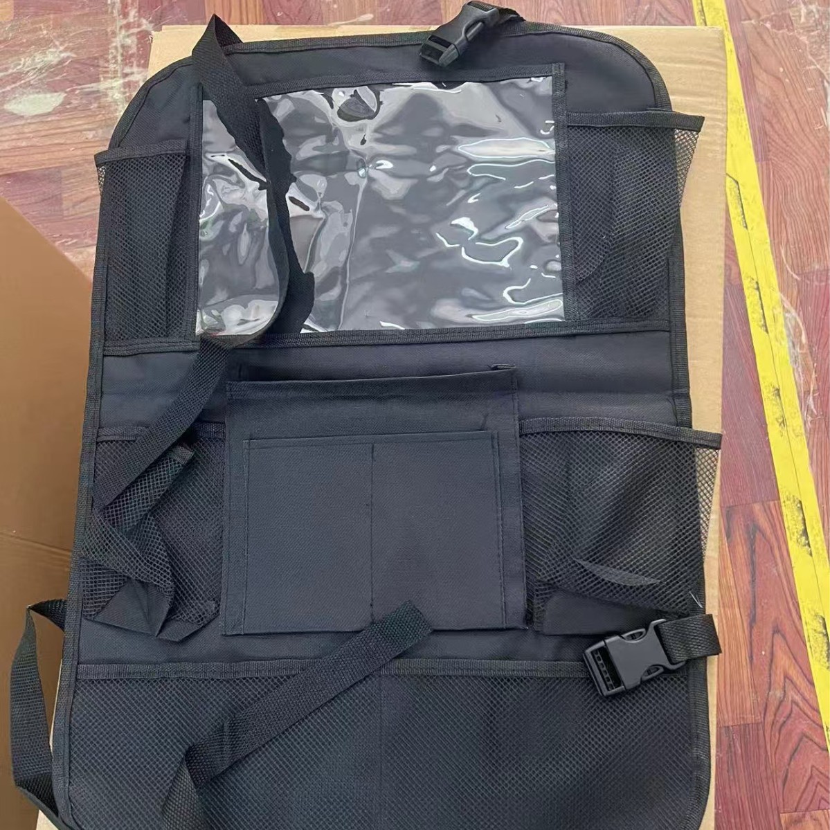 Bolsa de almacenamiento de tela de Oxford de coche transfronterizo bolsa de almacenamiento de asiento de coche de gran capacidad silla bolsa de almacenamiento de respaldo asiento trasero anti-patada