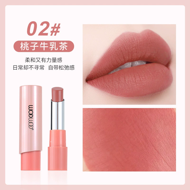 Смягчающая помада WODWOD Soft Mist Matte Lipstick, гладкая и тонкая, бархатная дымка, отбеливающий натуральный цвет, стойкая помада, не сушит кожу