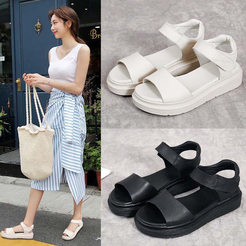 (Mới) Mã K2658 Giá 1220K: Giày Dép Sandal Nữ Wetdna Mũi Tròn Đế Cao Giày Dép Nữ Chất Liệu Da Bò G04 Sản Phẩm Mới, (Miễn Phí Vận Chuyển Toàn Quốc).