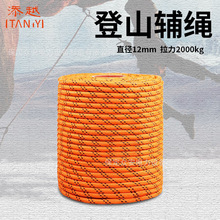TAN.Y/添越安全绳多款供选户外高空作业绳高强涤纶编织绳厂家直销