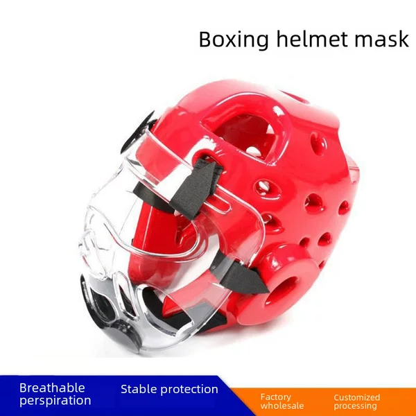 Cross-border wholesale taekwondo helmet adult children Sports protective head mask Sanda protective gear boxing helmet