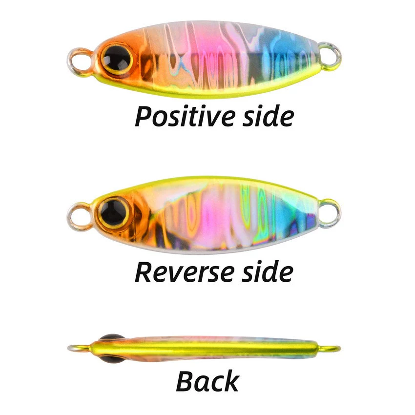 Señuelo jigging metálico con ojos 3D realistas