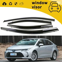 Подходит для Toyota Corolla 07-19 годов выпуска: дефлекторы дождя, дефлекторы на двери, дефлекторы на окна, декоративные элементы.