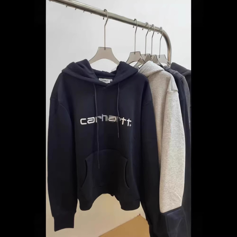 European and American Trendy Brand Cross-Border Foreign Trade Carhartt Classic Embroidered Loose Fleece Hooded Sweatshirt European and American Trendy Brand Cross-Border Foreign Trade Carhartt Classic Embroidered Loose Fleece Hooded Sweatshirt