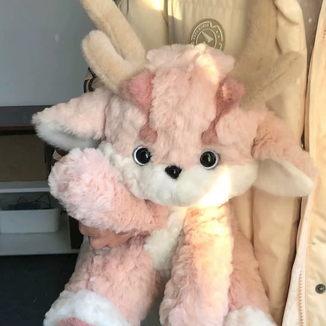 Мягкая игрушка Pink Dragon 45 см, наполнитель 9D down cotton, вариант с подарочной сумкой