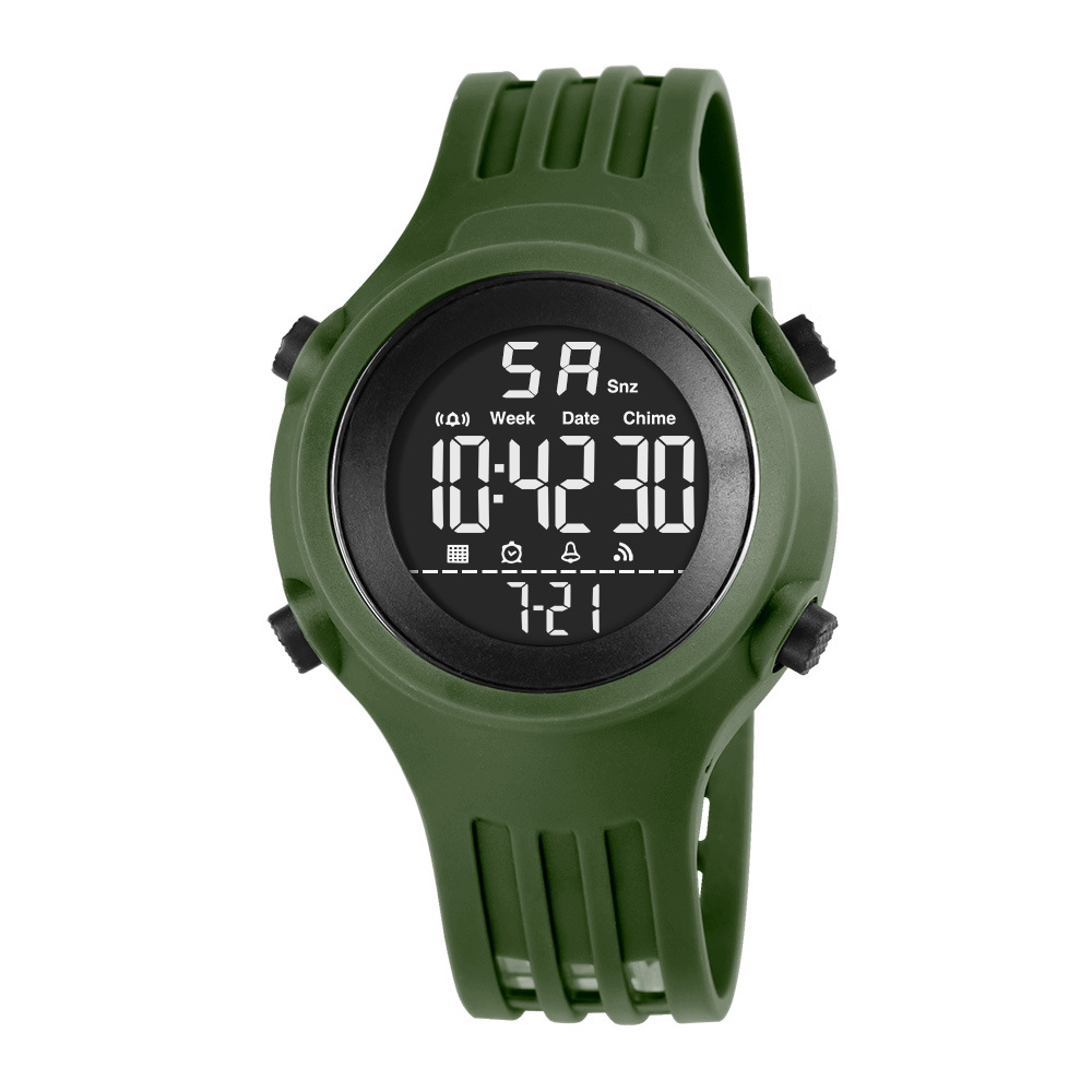 Tendencia de nuevos productos juveniles cronógrafo reloj electrónico estudiantes alarma de deportes al aire libre luz nocturna reloj electrónico al por mayor
