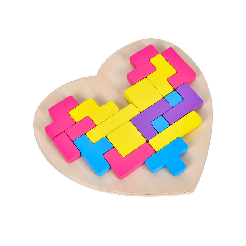Educación temprana para niños pequeños Tetris bloque ruso entrenamiento de pensamiento lógico puzzle puzzle puesta en punto de juego