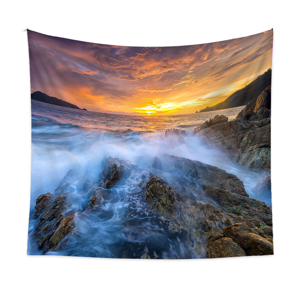 Retro Vacation Landscape Polyester Fiber (polyester) Tapestry Artificial Decorations display picture 4