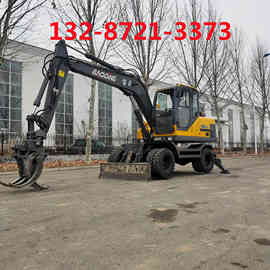 20年宝鼎95 二手轮式抓树枝图片 抓甘蔗价格 棉花夹 随车抓木机