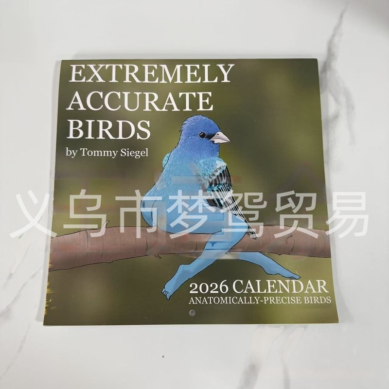 2026年跨境TEMU亚马逊外贸英文歌词猫咪女性桌面日历挂历|undefined