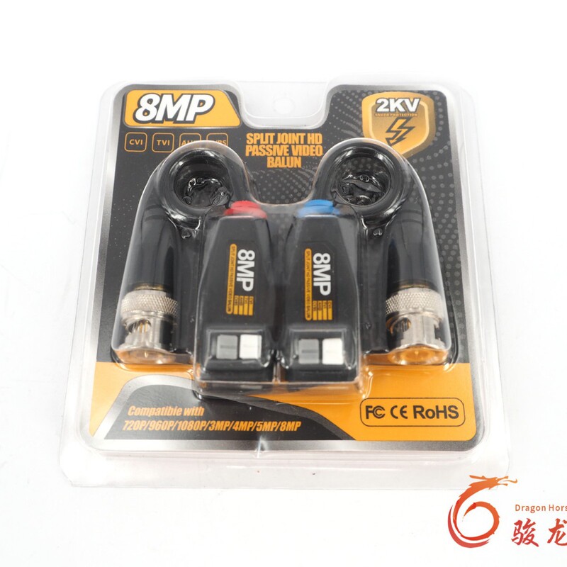 Videobalun Surveillance Camera Tvi Cvi Analog Ahd Coaxial Hd Twisted Pair Transmitter Can Be Spliced