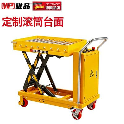 Avtomobil fırlanan platformaları – Scissor-Type Foldable Hand-Push Platform - customized-roller-platform