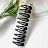 Black hairgrip, hairpins, bangs, fashionable hair accessory, wholesale, simple and elegant design