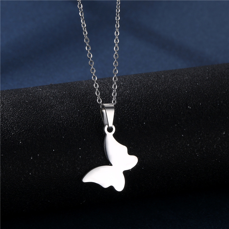 New Butterfly Earring Set European and American Clavicle Chain Cross-border Jewelry Set