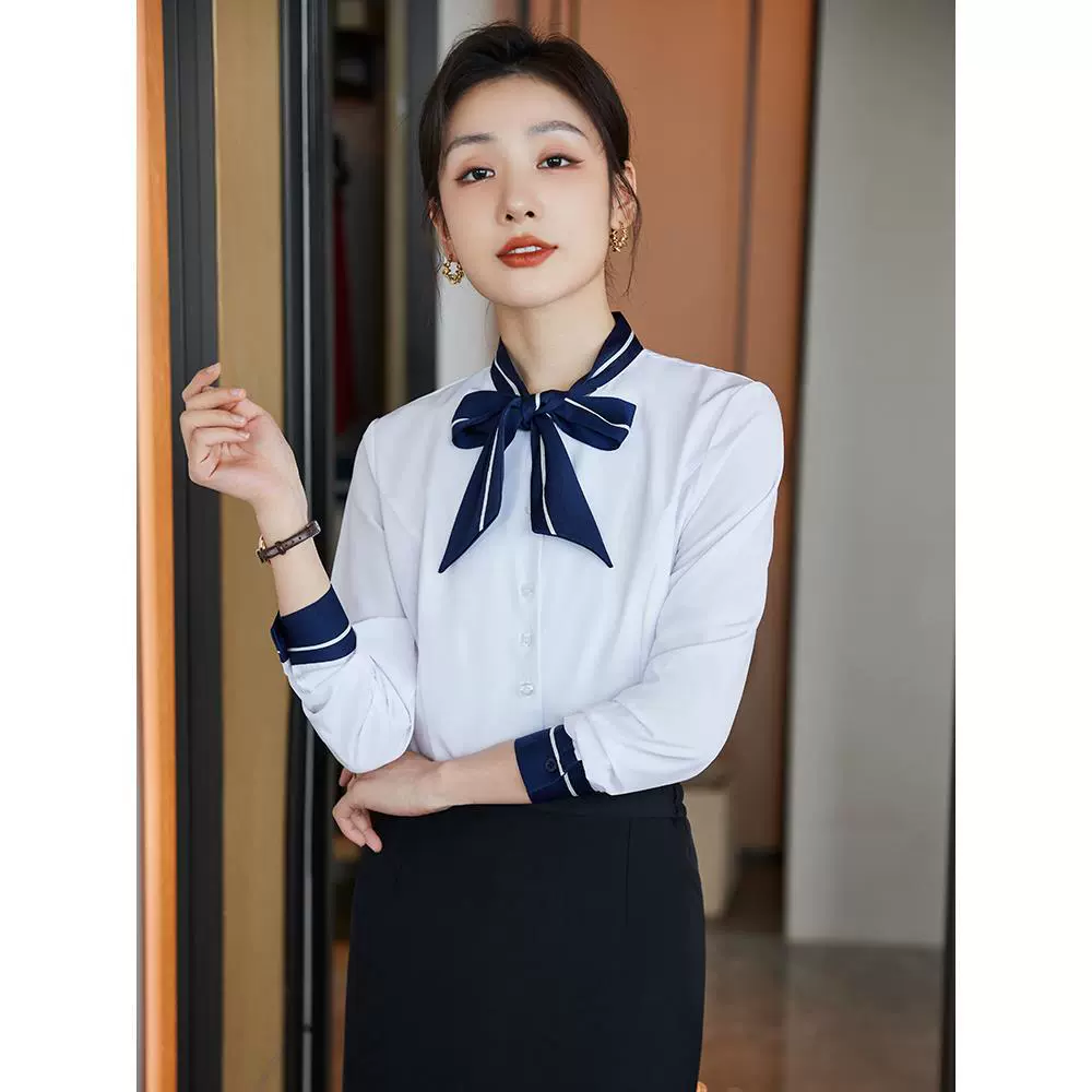 Shirt with bow, autumn overall