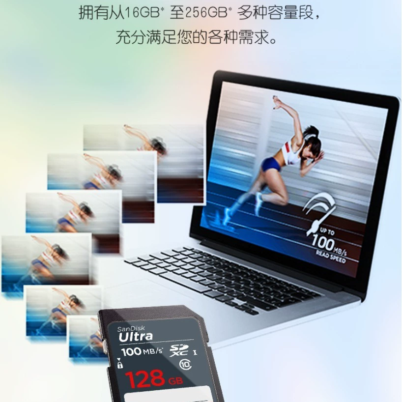 Sandisk, камера, цифровая карта памяти, 64 ГБ, C10