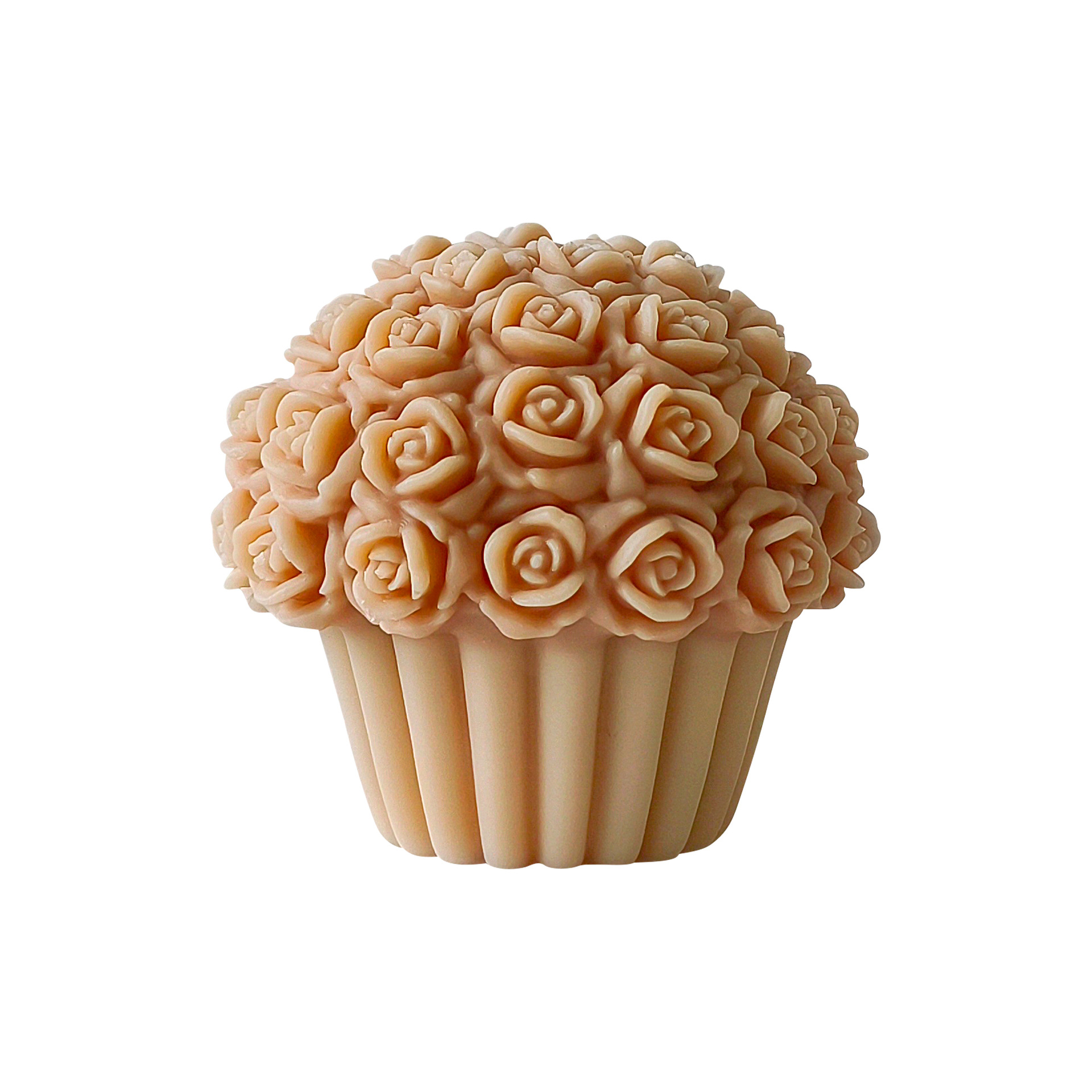 Nueva cesta de la flor forma pastel molde para hornear DIY aromaterapia vela fragante piedra regalo a mano decoración yeso molino