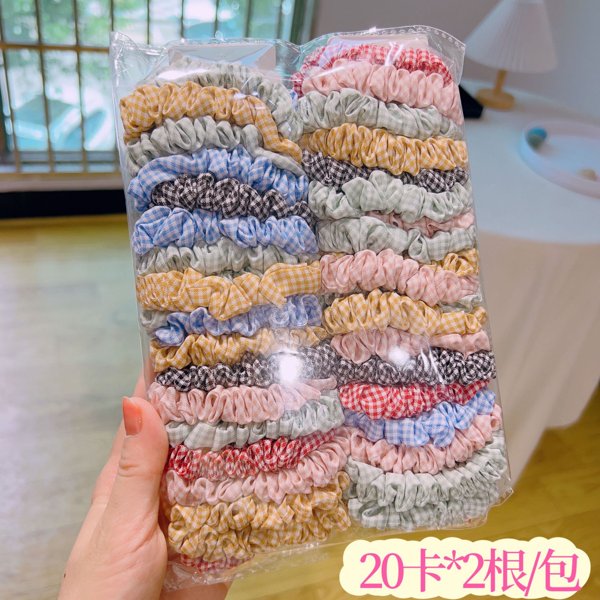 Corea del Sur temperamento simple anillo de intestino delgado cabeza de niña cuerda dulce tocado floral accesorios para el cabello corbata para el cabello de mujer