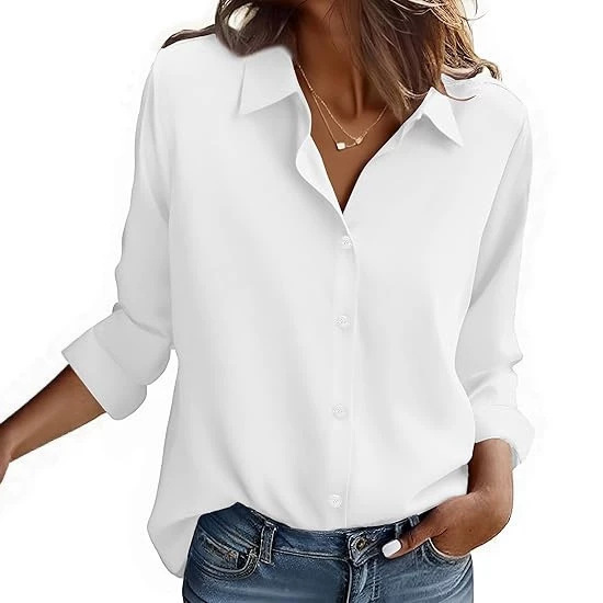 Wholesale from the Source Factory: Women's Long-Sleeve Shirts, Loose-Fitting and Stylish Work Shirts Wholesale from the Source Factory: Women's Long-Sleeve Shirts, Loose-Fitting and Stylish Work Shirts