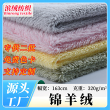 现货320g涤纶锦羊绒麦穗绒布料 服装箱包玩偶仿羊毛绵羊绒面料
