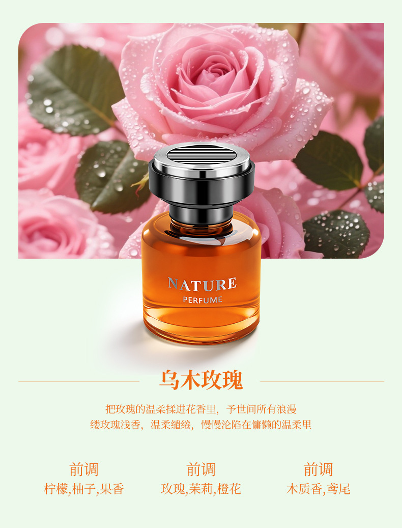 New Car Perfume Holder Ornament, Car Interior Fragrance, Car Perfume, In-Car Cup Holder Fragrance, Dual-Use for Car and Home